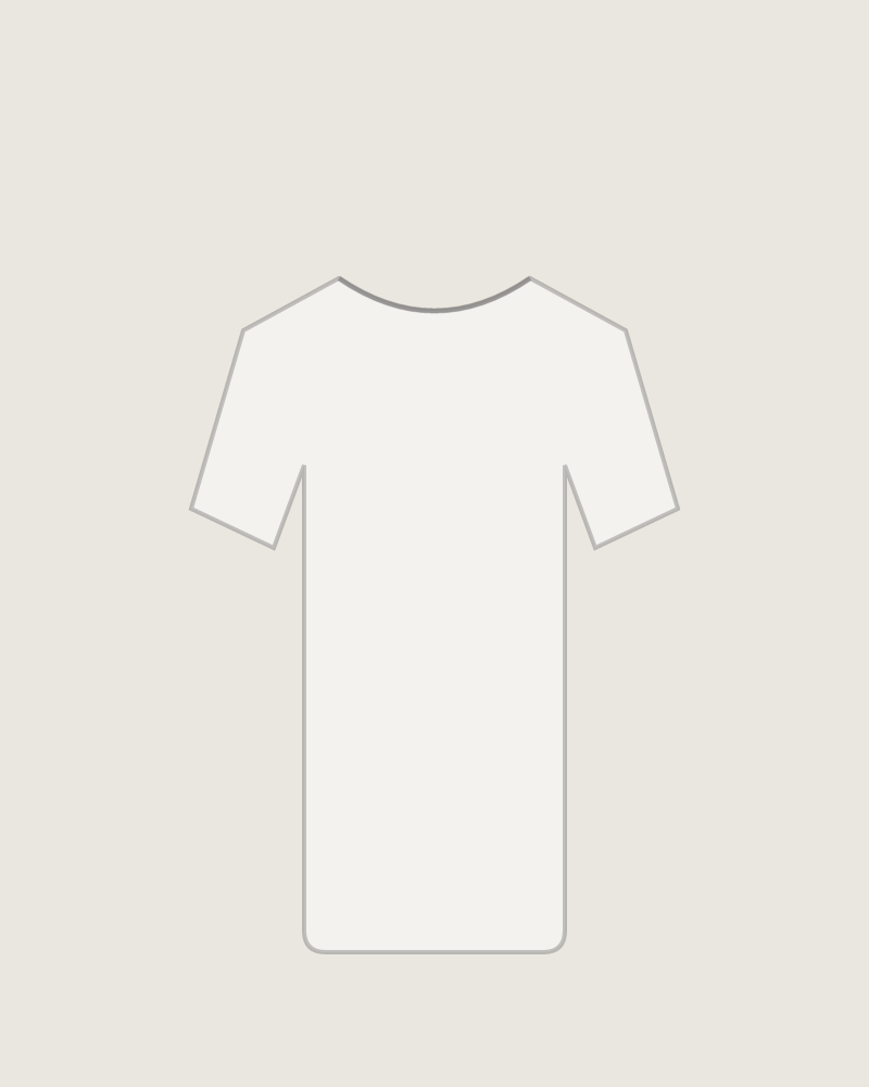 Front view of the Cookout Tee in White, illustrated